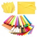 CARTA VELINA 21GR COLORE GIALLO CHIARO 24 FOGLI 50x76 CM FOGLIO CARTAMODELLO