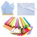 CARTA VELINA 21GR COLORE AZZURRO 24 FOGLI 50x76 CM FOGLIO CARTAMODELLO