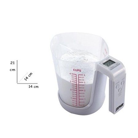 Bilancia caraffa graduata digitale cucina ZHC440 elettronica display portata 3Kg