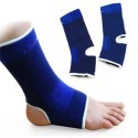 2x Fascia elastica per caviglia elasticizzato distorsioni contusioni blu piede
