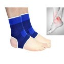 2x Fascia elastica per caviglia elasticizzato distorsioni contusioni blu piede