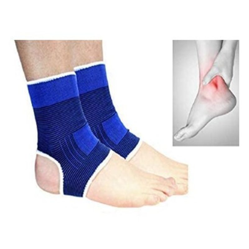 Iron 2x Fascia elastica per caviglia elasticizzato distorsioni cont...
