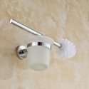 Portascopino da bagno supporto fissaggio a muro scopino bagno WC pulizia acciaio