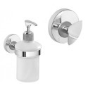 Dispenser dosa sapone portasapone liquido fissaggio a muro parete erogatore