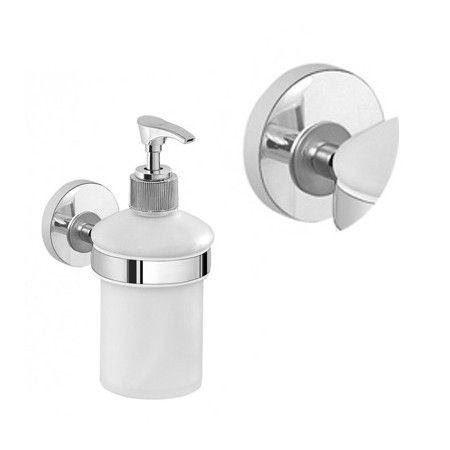 Dispenser dosa sapone portasapone liquido fissaggio a muro parete erogatore