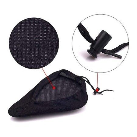 Coprisella cover copri sellino imbottitura in gel morbida per bicicletta bici sella