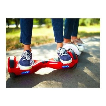 Hoverboard ruote 10 pollici scooter overboard elettrico 350W altoparlanti rosso