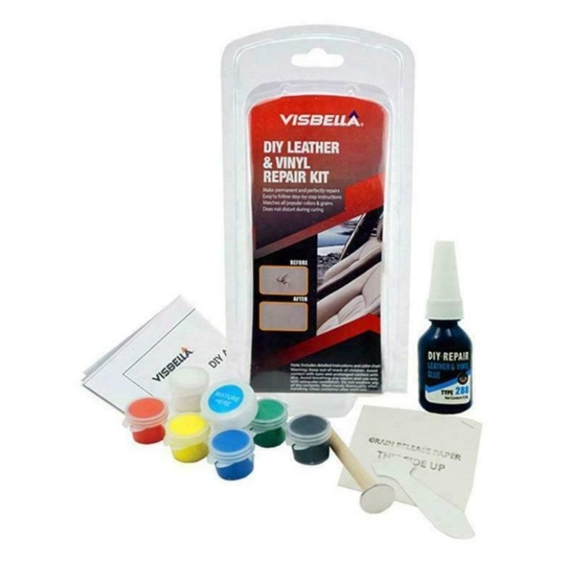 Visbella Kit riparazione fai da te ripara pelle sedili auto divani ...