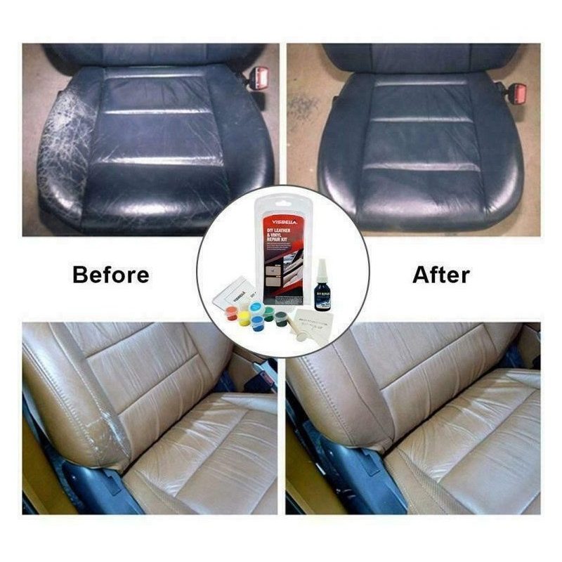 Visbella Kit riparazione fai da te ripara pelle sedili auto divani ...