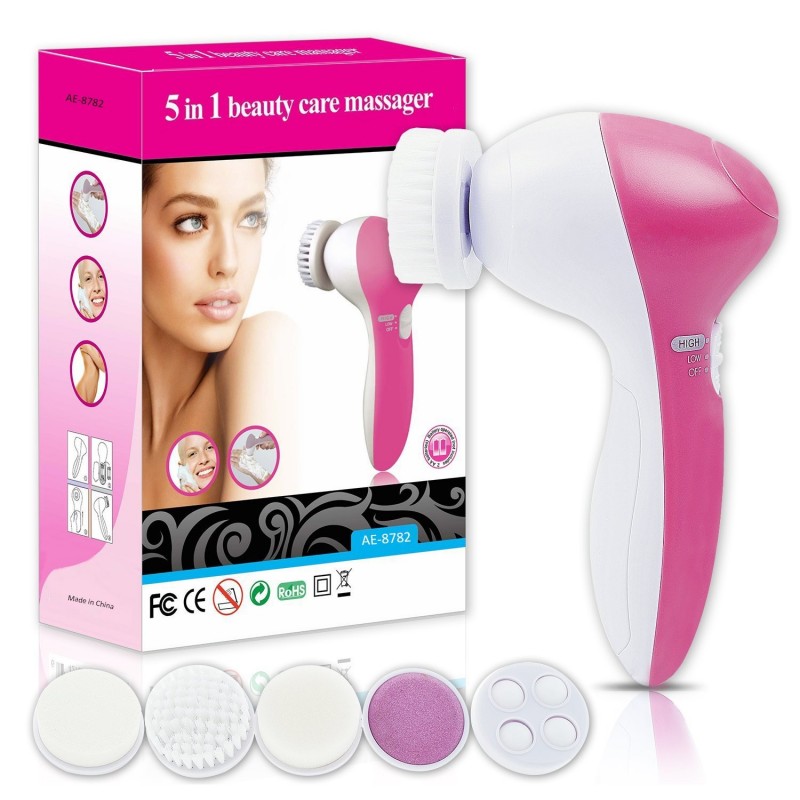 DOBO Spazzola elettrica per pulizia viso 5 in 1 spazzole massaggiat...