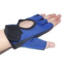 2 Guanti da ginnastica sport ciclismo blu palestra sollevamento pesi antiscivolo