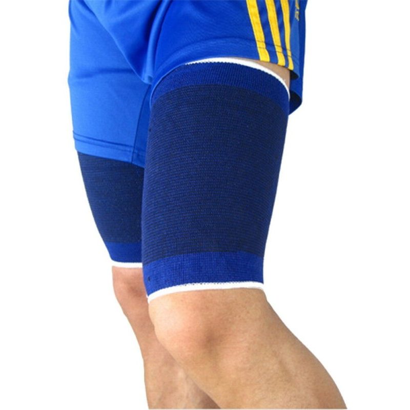 DOBO 2x Fascia elastica per coscia protezione tutore scaldamuscoli ...