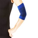 2x Fascia per gomito fascia elastica gomitiera supporto infortuni blu ambidestro