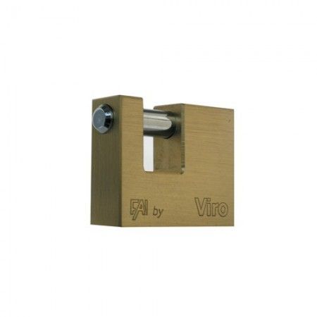 Lucchetto in ottone massiccio antiscasso catenaccio cancello 90 x 65 mm 2 chiavi