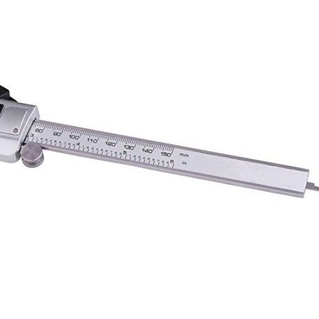 Calibro digitale a corsoio in acciaio con display LCD da 0 a 150 mm misurazione