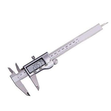 Calibro digitale a corsoio in acciaio con display LCD da 0 a 150 mm misurazione