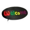 Generico Insegna luminosa pubblicitaria a LED logo WELCOME barre mu...