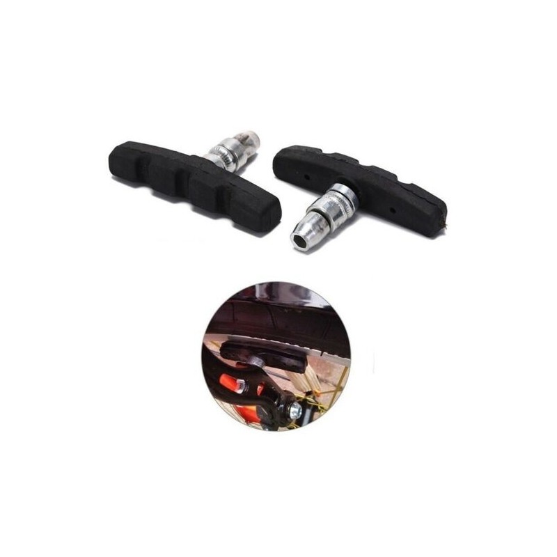 Pattini freni bici 70 mm freno bicicletta ciclismo frenata sicurezza cerchione