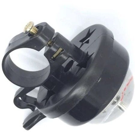 Campanello per manubrio bicicletta con bussola bici bike sicurezza ciclismo nero