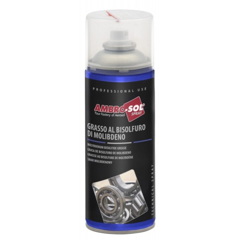AMBRO-SOL grasso al bisolfuro di molibdeno 400ml resistente ad alte...