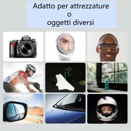 4x Panno anti appannamento occhiali antiappannante micro fibra pulizia lenti