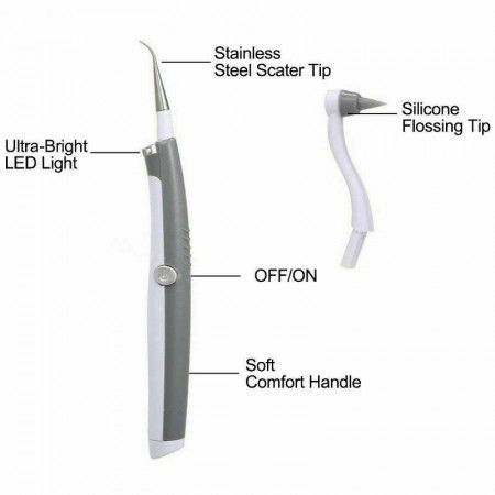 Pulitore denti tartaro elettrico Pulitore dentale ultrasuoni Attrezzo pulizia
