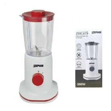 Frullatore Zephir ZHC479 300W mixer elettrico 12x12x28 Cm tritatutto 0,5 L rosso