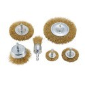 Set spazzole pulitrici 6 Pz in acciaio smerigliatrice pulitrice rimuovi ruggine