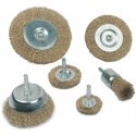 Set spazzole pulitrici 6 Pz in acciaio smerigliatrice pulitrice rimuovi ruggine