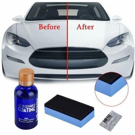 3X Rivestimento idrorepellente Ceramico cera Auto moto Lucidante Antigraffio ant