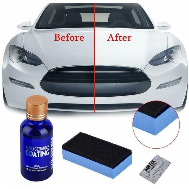 DOBO 3X Rivestimento idrorepellente Ceramico cera Auto moto Lucidan...