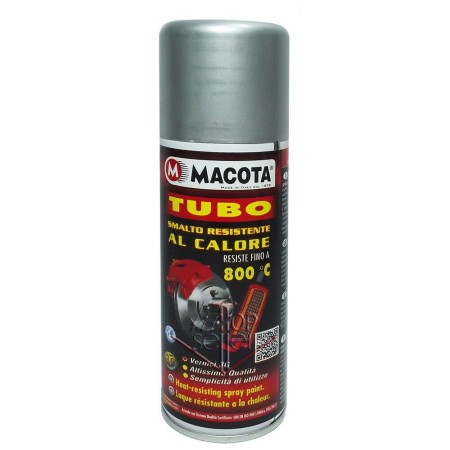 Macota Spray smalto vernice 3G ad alte temperature auto moto 200 ml argento