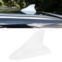 Antenna decorativa per auto pinna di squalo tetto universale decorazione bianca