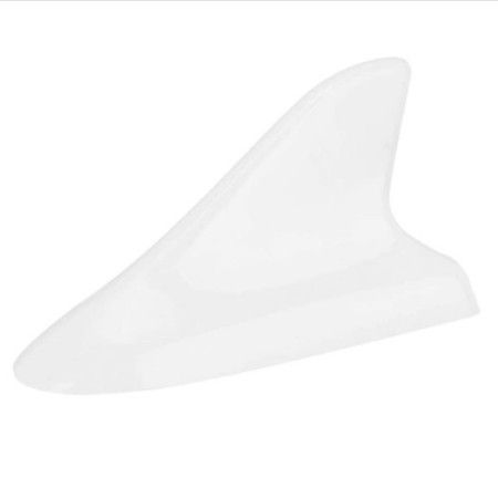 Antenna decorativa per auto pinna di squalo tetto universale decorazione bianca