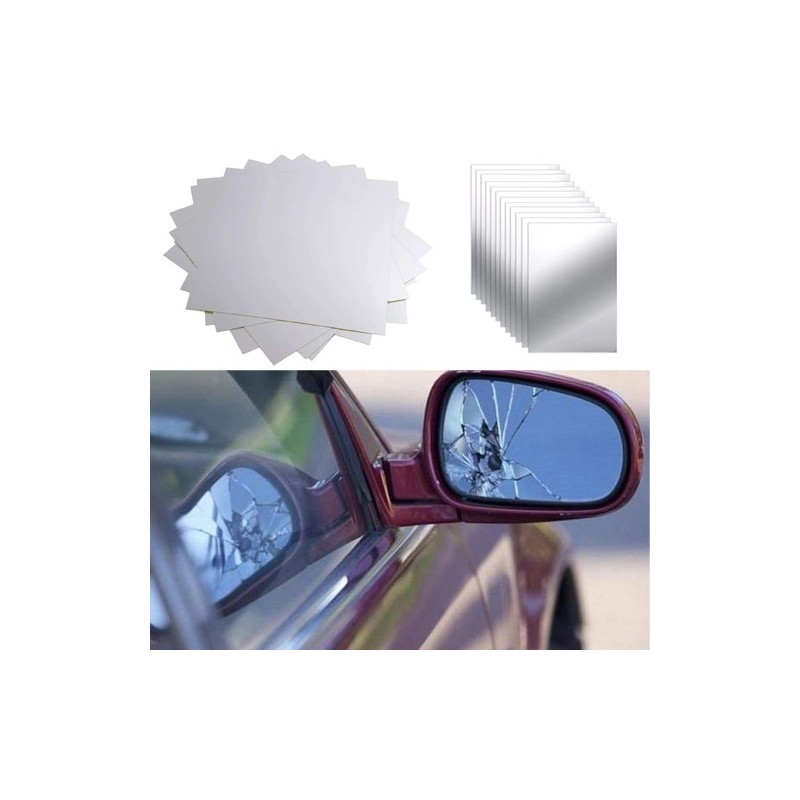 12x Vetri di ricambio specchietti retrovisori ritagliabile universale auto PVC
