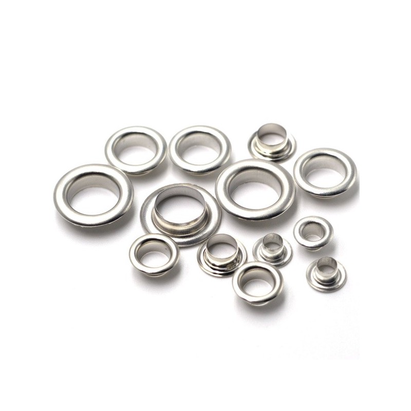 Occhielli in rame 15g anelli superficie liscia occhiello metallo anti ruggine