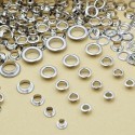 Occhielli in rame 15g anelli superficie liscia occhiello metallo anti ruggine