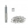 DOBO Set occhielli con punzone per perforatura rondelle strumento i...
