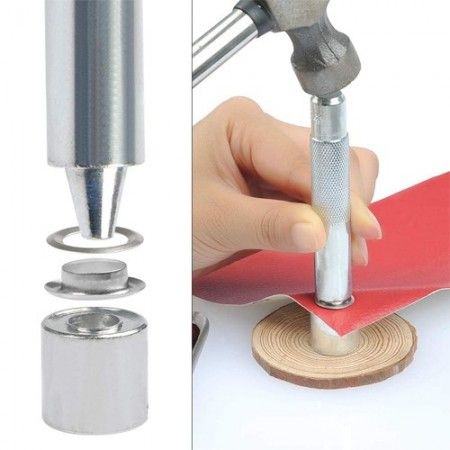 Set occhielli con punzone per perforatura rondelle strumento installazione kit