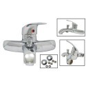 Rubinetto miscelatore monocomando per vasca vasche ottone cromato kit montaggio