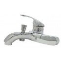 Rubinetto miscelatore monocomando per vasca vasche ottone cromato kit montaggio