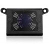 Supporto PC con casse speaker audio base raffreddamento e ventola per notebook
