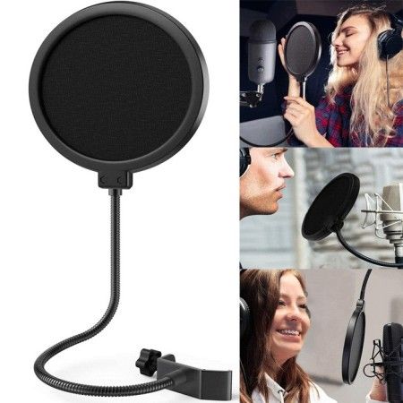 Filtro per microfono registrazione protezione microfoni antivento antipop pop