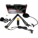 Kit completo microfono filtro staffe connettori set professionale registrazione