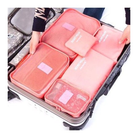 Organizzatore Organizer valigia bagagli borsa sacchetti trolley set da 6 pezzi
