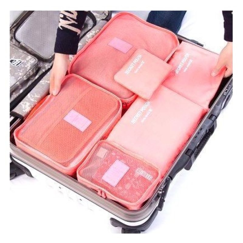 Organizzatore Organizer valigia bagagli borsa sacchetti trolley set da 6 pezzi