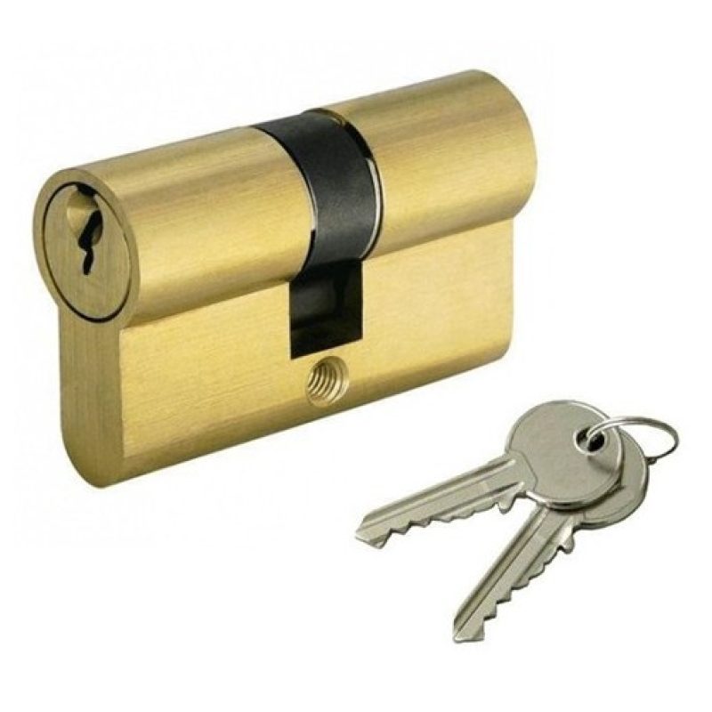 DOBO Serratura a cilindro 80 mm per porta con 2 chiavi senza pomell...