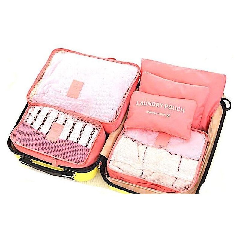 Organizzatore Organizer valigia bagagli borsa sacchetti trolley set da 6 pezzi