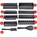 Kit sushi 11 pz onigiri riso pesce forma giappone coltello stampo giapponese