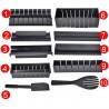 Kit sushi 11 pz onigiri riso pesce forma giappone coltello stampo giapponese
